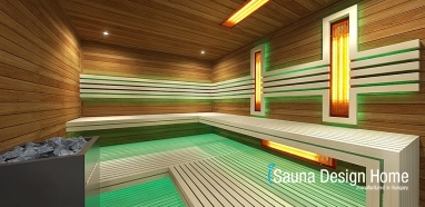 Kombinált szauna minimál padozattal