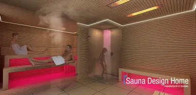 Szauna wellness zuhanyzóval