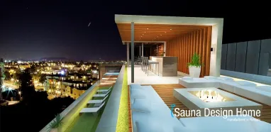 Lounge terasz szaunával Lounge terasz szaunával