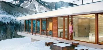 Wellness szaunaház síparadicsomban