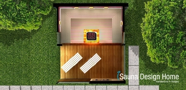 Finn szauna, infra szauna egy szaunaházban