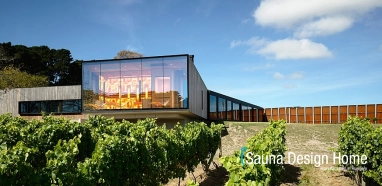 Kerti szaunaház szőlészetben Kerti szaunaház szőlészetben